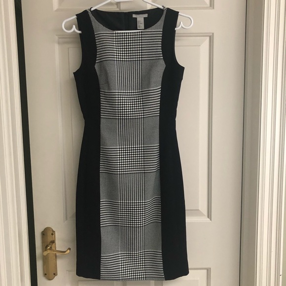 NEW black & white H&M dress size 4 - Picture 1 of 5